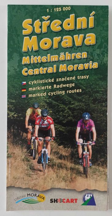 Stredni Morava Morawy Środkowe Czechy trasy rowerowe 1:125000