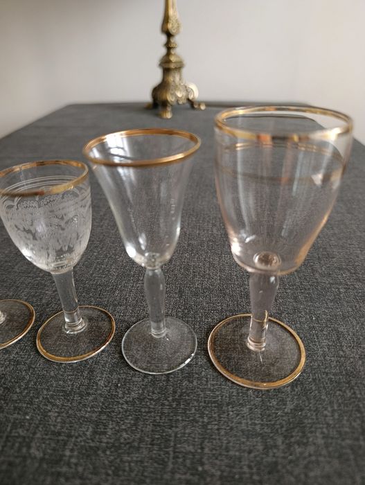 5 sztuk Kieliszki 1886 r. Stan WITRYNOWY OKAZJA ZAKUPU