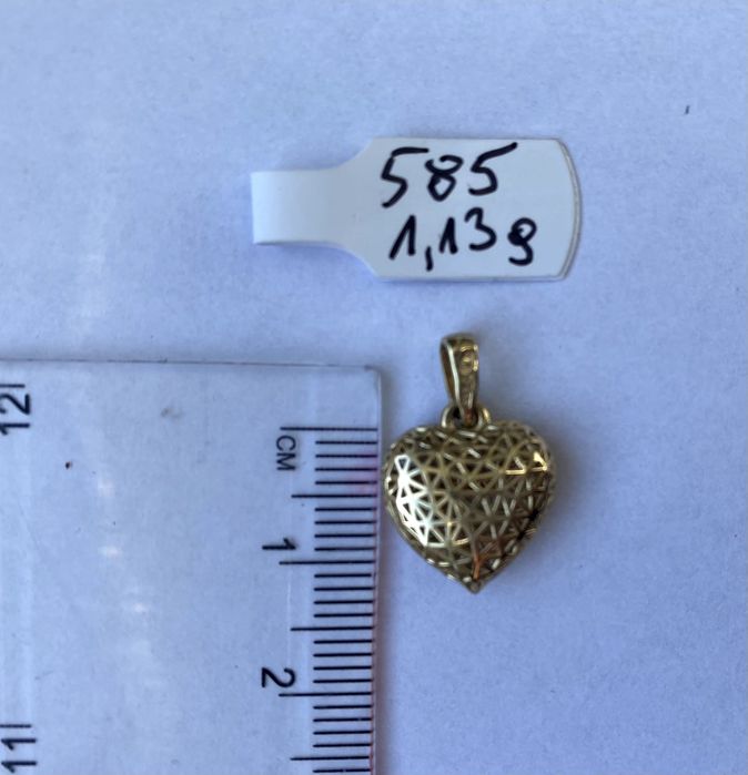 Nowa, ZŁOTA Zawieszka, 1,13 g, próba 585, 14K