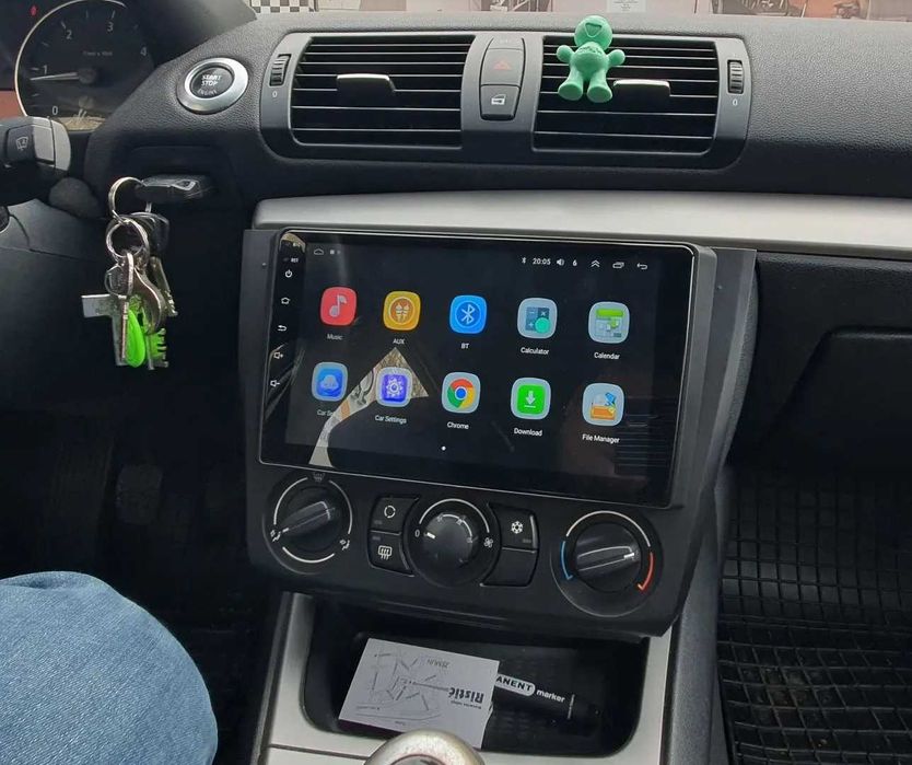 (NOVO) Rádio 2DIN 9" • BMW Serie 1 (E81 E82 E87 E88) • Android 4+64GB