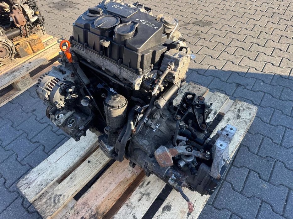 SILNIK KOMPLETNY 1.9 TDI BLS 105 KM VW GOLF V 2009 DO NAPRAWY