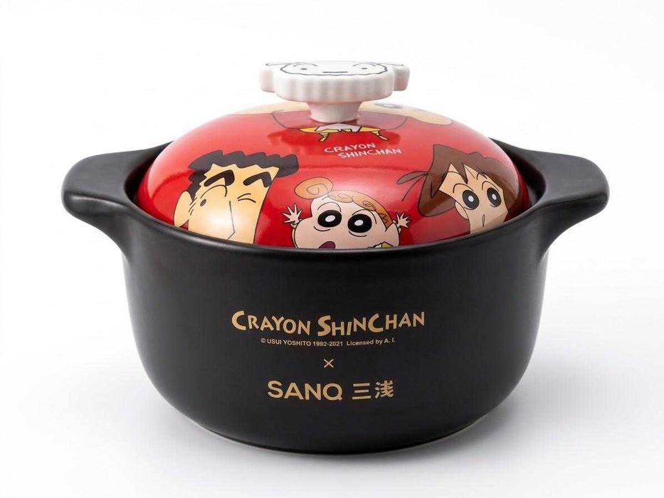 Unikatowy Garnek Ceramiczny Crayon Shin-chan × SANQ 2.5L | NOWY