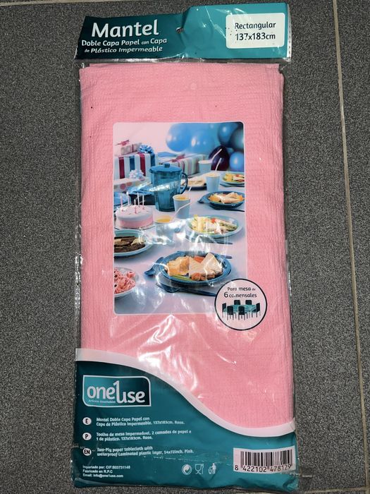 Capa de plástico para mesa