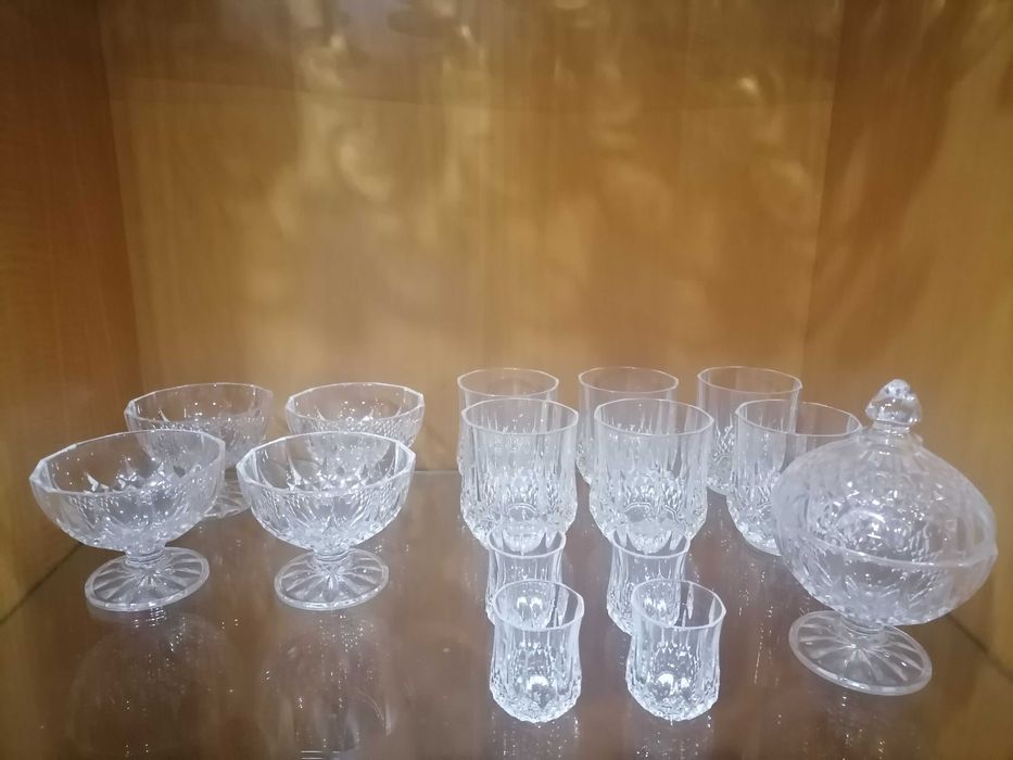 Conjunto de Copos e Flutes (Cristal D'Arques)