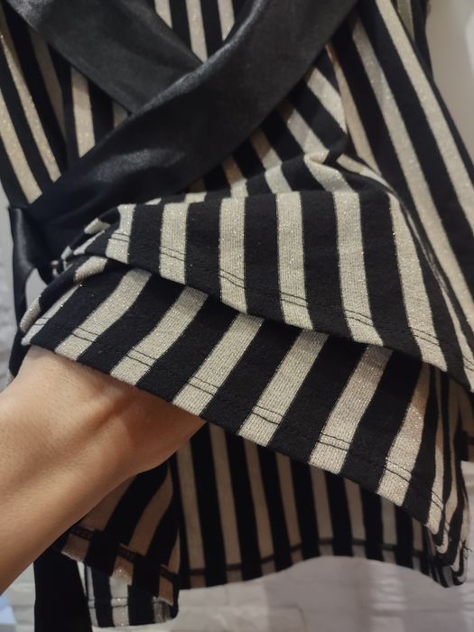 Bluzka sylwestrowa złota nitka z  atłasem