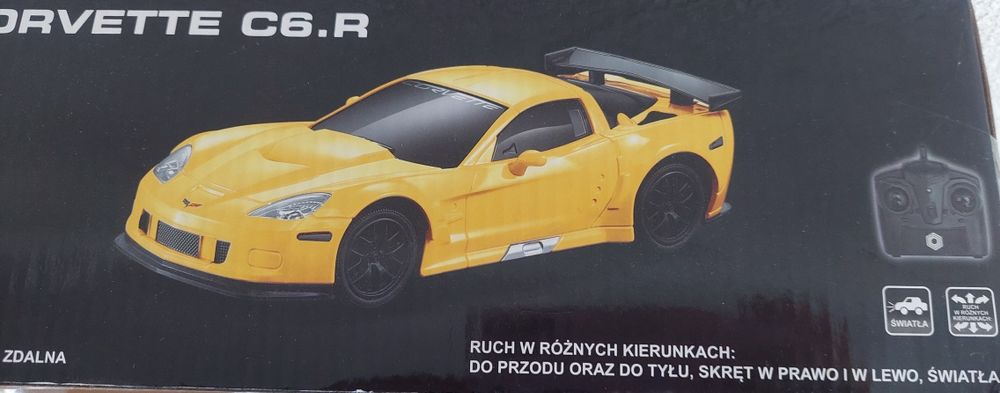 Auto zdalnie sterowane Corvetta C6.R, nowe auto na pilot