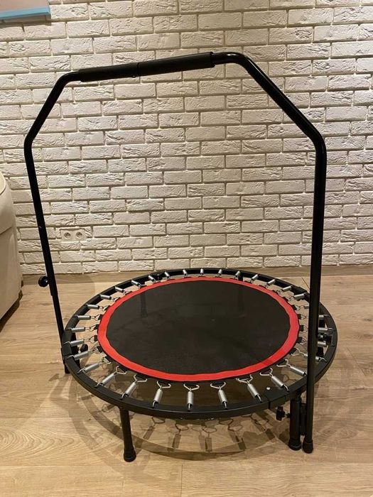 Trampolina domowa fitness 100 cm z reg. uchwytem, idealna dla dzieci
