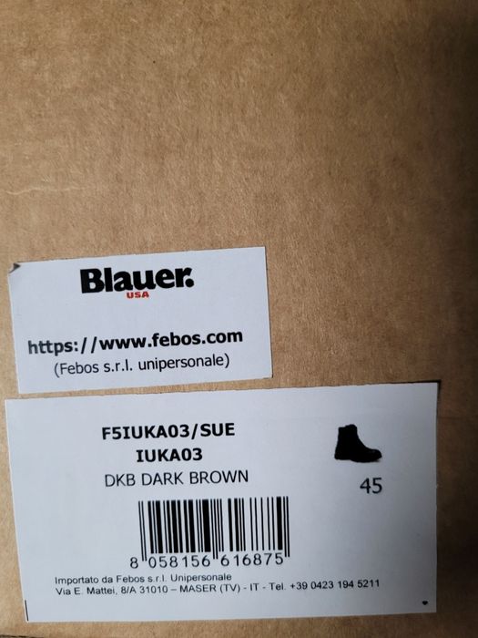 Blauer Iuka botki sznurowane 45