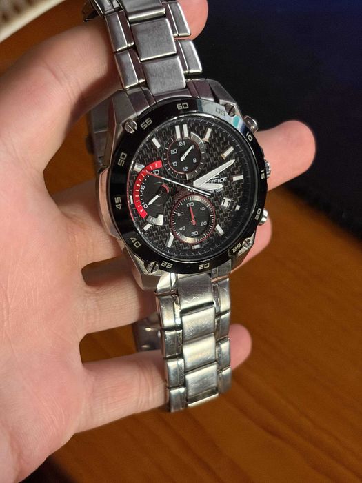 часы касио едифайс годинник casio edifice classic carbon