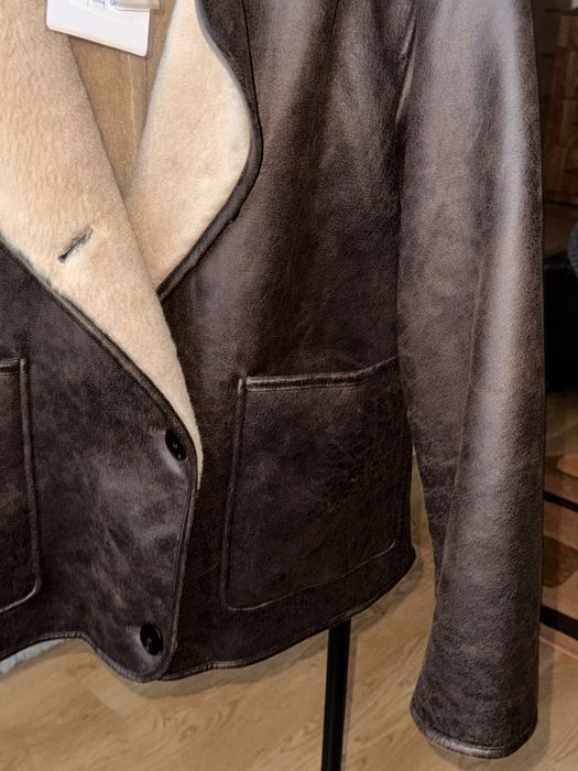 Коричнева трендова дублянка, нова