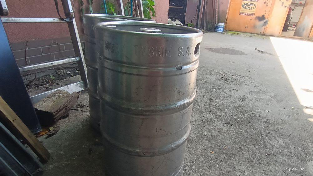 Beczki tyskie  do rolbaru 50l
