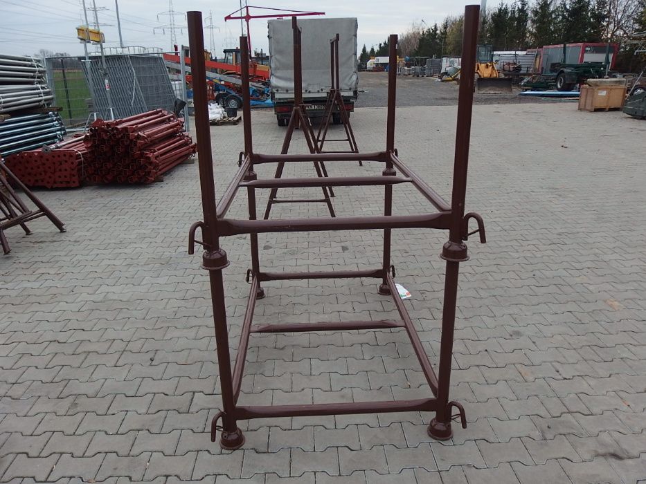 Paleta kosz stojak do stempli podpór stojak Nowy malowany Szalunki