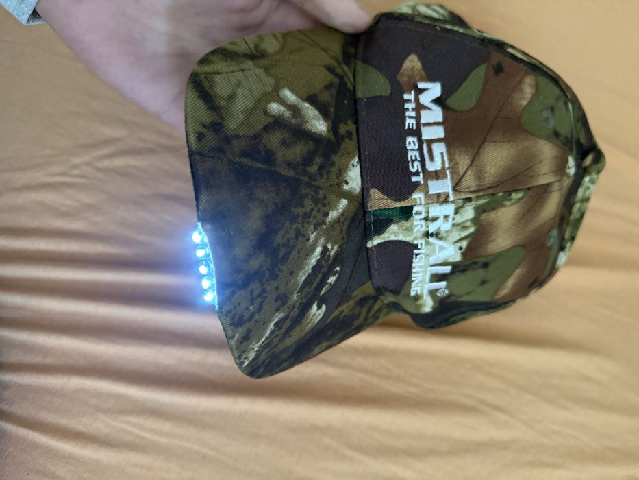 Czapka wedkarska z lampką Mistrall