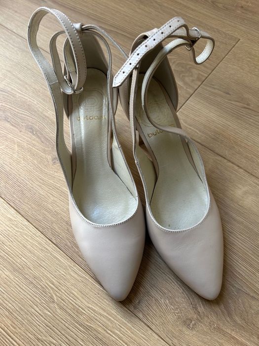 Czółenka ślubne lub nie. Butdam Milla ecru 24.5cm