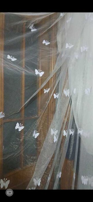 Шикарнюча тюль 5м під трубу готова жо вживання