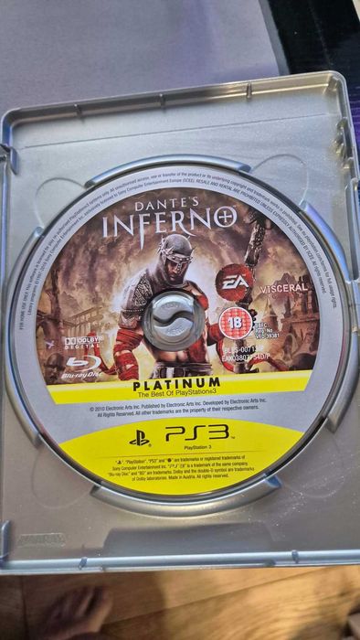 Dante's Inferno PS3 Platinum EDITION