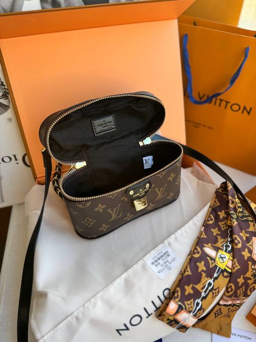 Сумка Louis Vuitton Vanity, жіноча сумка луі вітон, шкіряна сумка, бочонок
