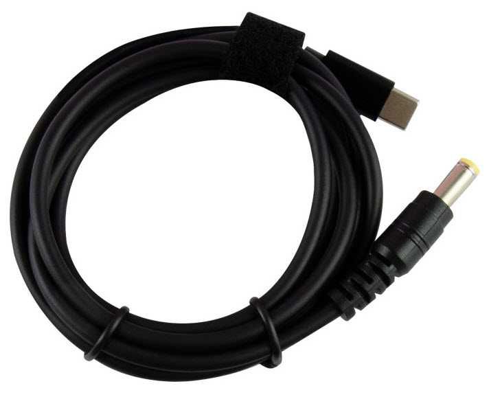 Кабель  живлення ноутбука від повербанку, автомобільної зарядки