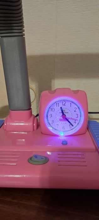 Лампа настільна дитяча з годинником