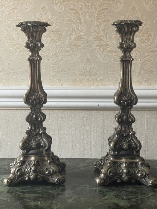 Підсвічники срібні