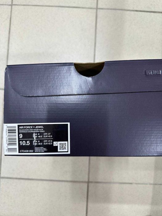 Кроссовки Nike Air Force 1 Jewel (CT3438-002) оригинал