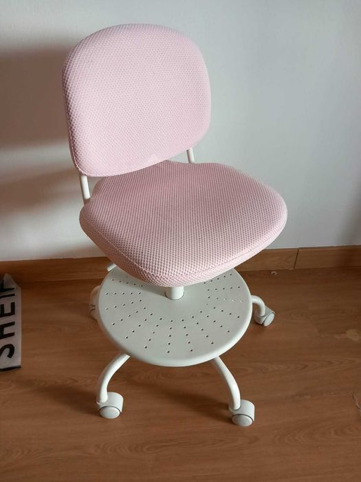 Cadeira p/secretária criança, rosa claro IKEA