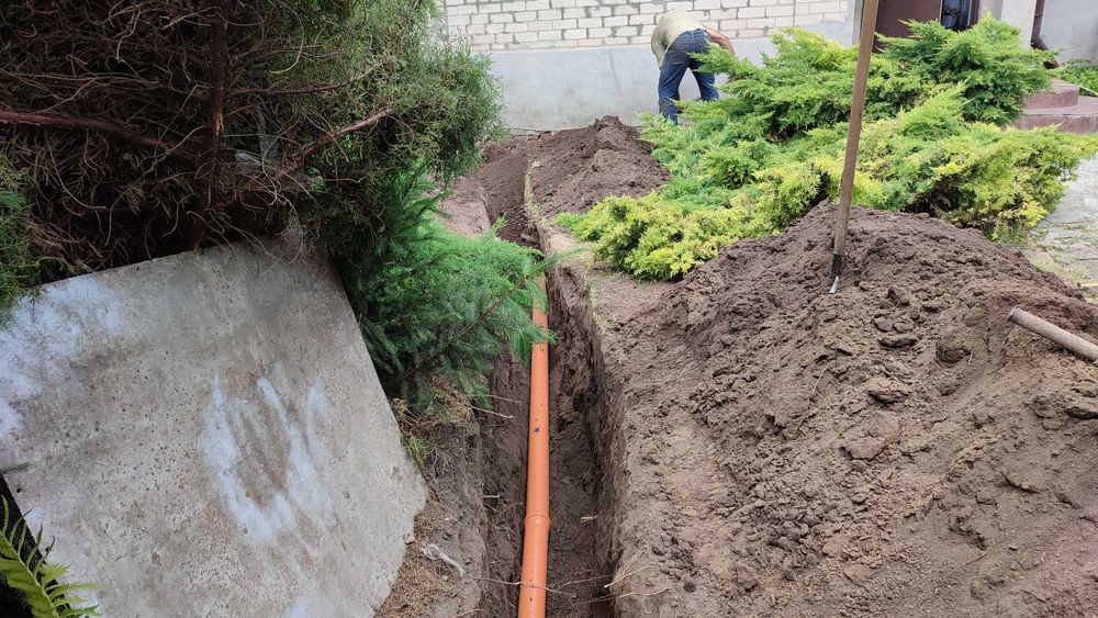 Ремонт замена труб водопровода, Прокол грунта, Врезка в трубу, Каналия ...