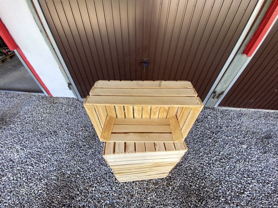 Nowe drewniane skrzynki sosnowe do lokalu, na meble, dekoarcyjne