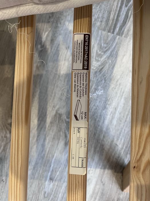 Berço (120X60 CM) ARTECH Branco fosco faia TRAMA