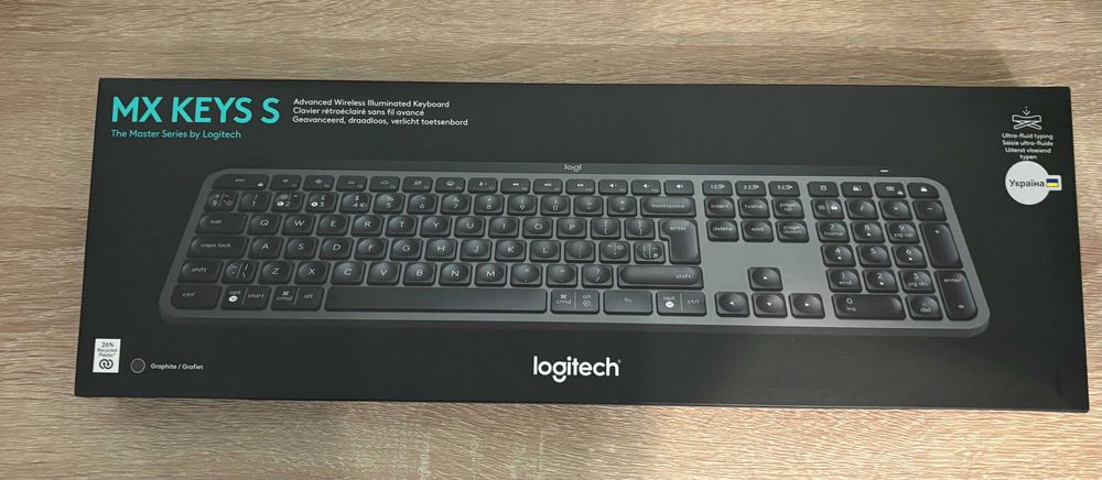Бездротова клавіатура Logitech MX Keys S Graphite UA