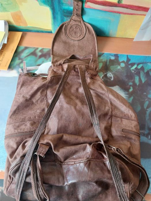 Mochila Couro usada