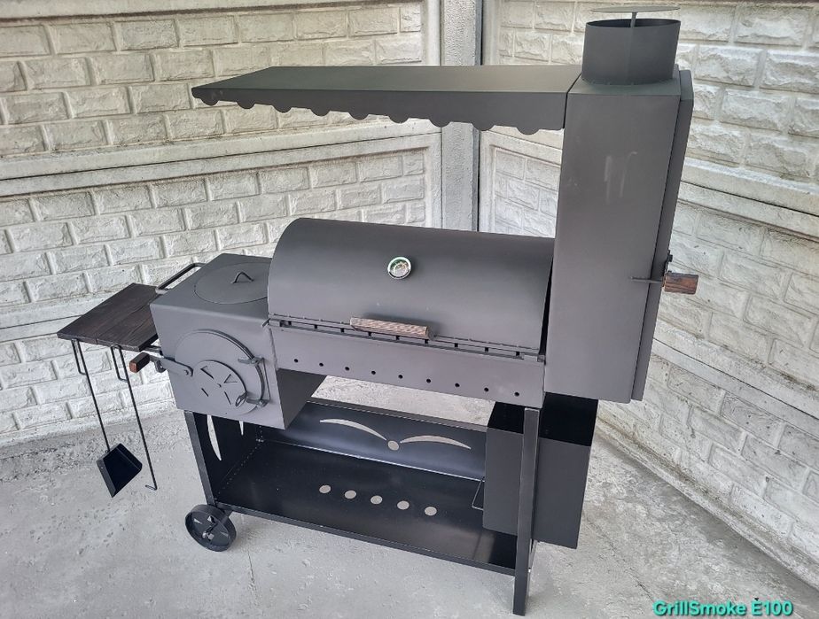 5мм •ХІТ 2025 •Мангал Смокер Коптильня / Піч під Казан / Барбекю/Гриль