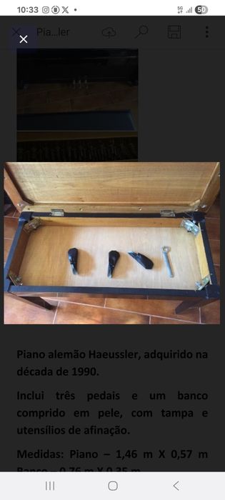 Vendo piano Haeussler