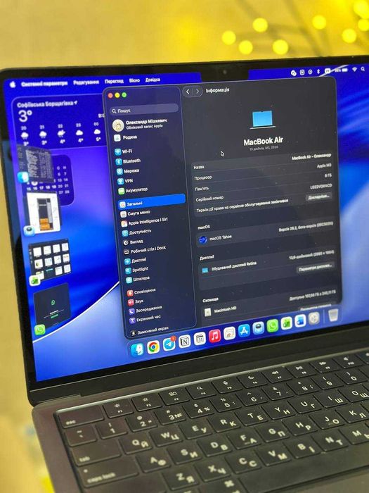 Apple MacBook Air M3 13” Midnight 8/256