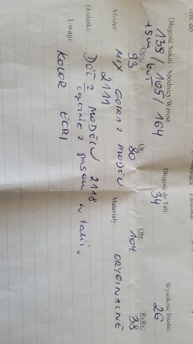 Suknia ślubna ecri