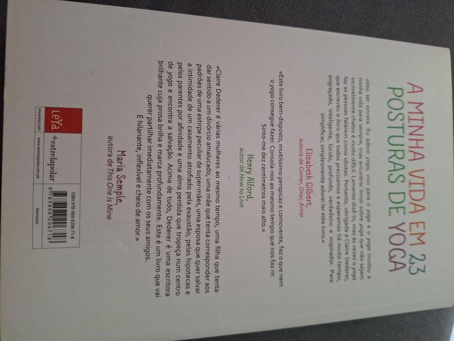 Livro - A minha vida em 23 posturas de yoga