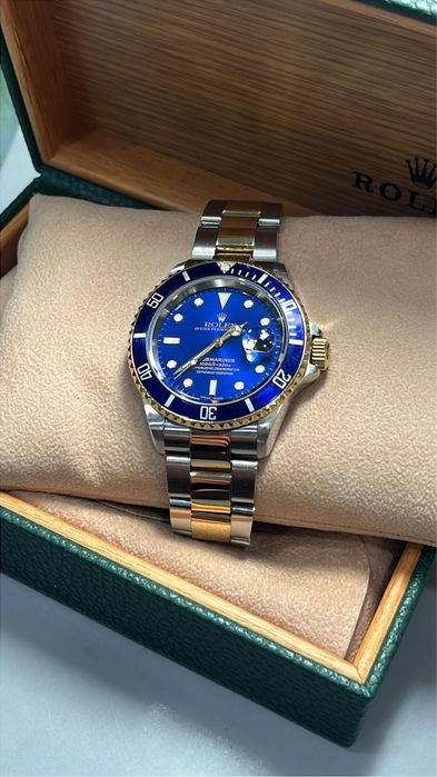 Rolex Submariner Date Azul (16613)