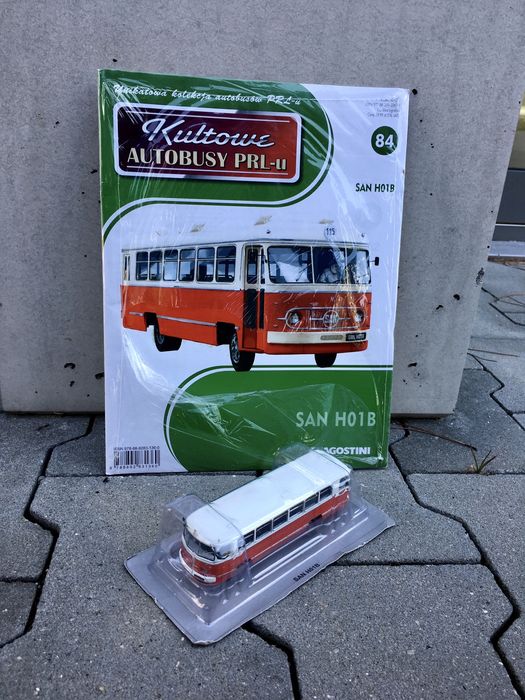 SAN H01B #84 -kultowe autobusy PRL,auta,model,kolekcja,zabytek