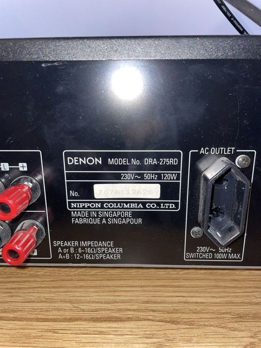 Denon DRA-275RD – amplituner stereo | PHONO | RDS | vintage hi-fi