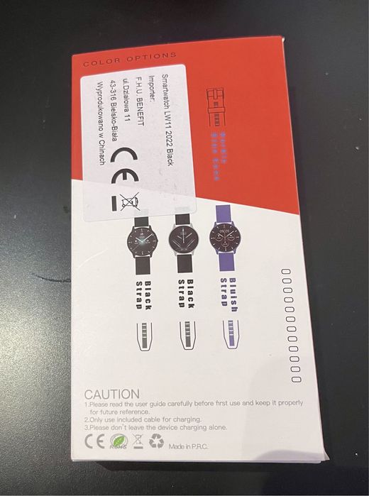 Smartwatch LW11 czarny - nowy
