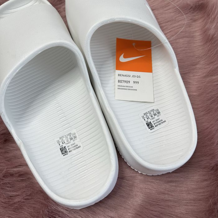 Шльопки Nike Calm Slide White p.39-45