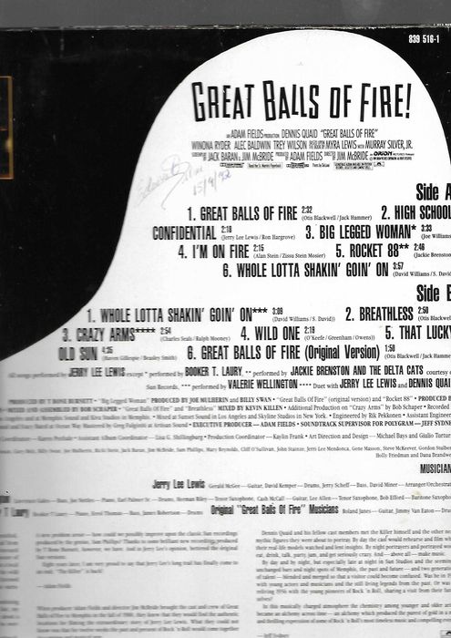 LP Jerry Lee Lewis -Great Balls of Fire