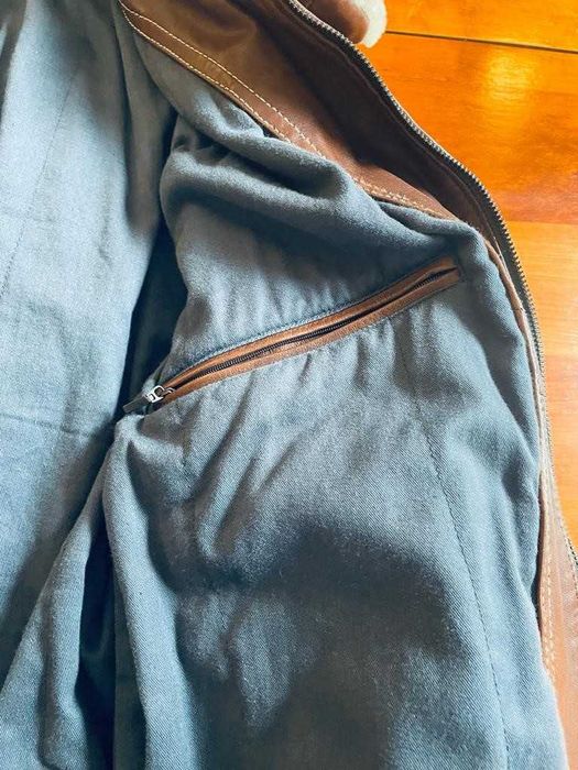 Blusão Estilo Aviador em Pele Genuina - Casa das Peles