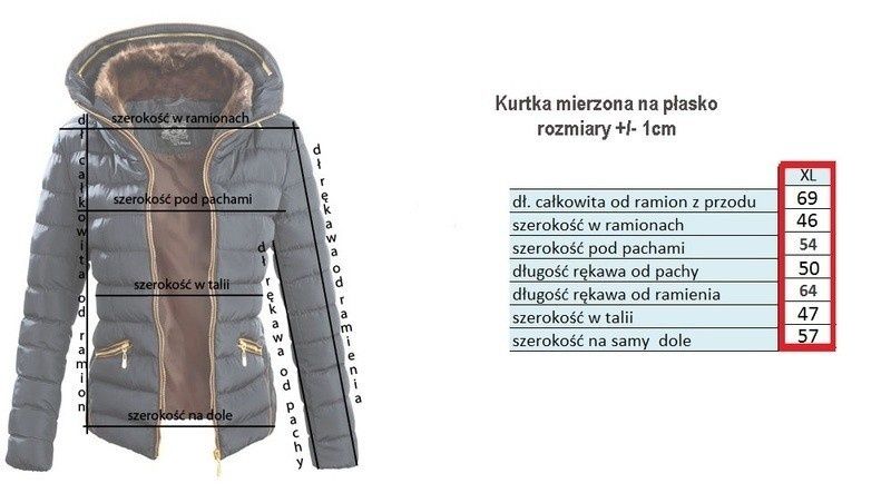 Elegancka zimowa kurtka