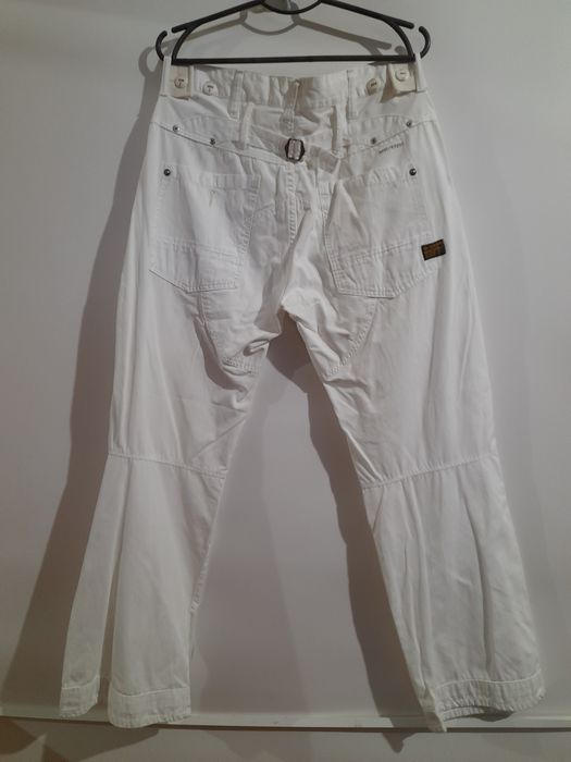 Чоловічі штани карго G-Star Raw se5204 білі 100% бавовна