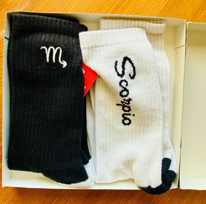 mister tee zodiac socks. 2 pary skarpetek=Skorpion. Rozmiar 39-42