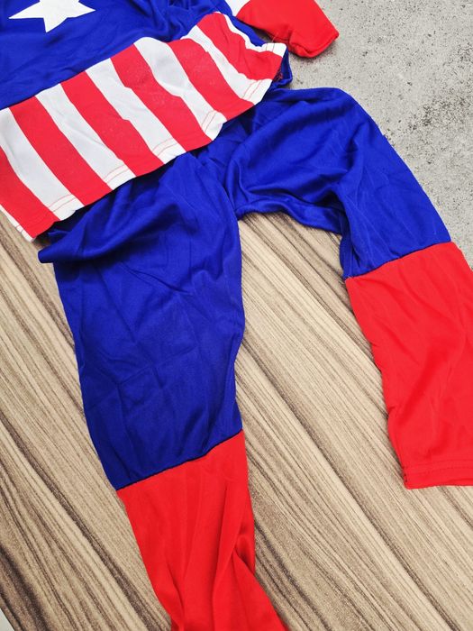 Strój przebranie dla dzieci Kapitan Ameryka rozm L nowy