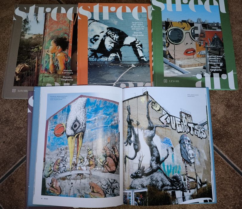 Coleção completa de 5 livros " Street Art"