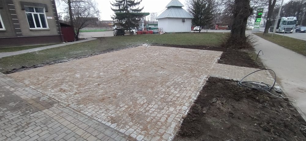 Вкладання тротуарної плитки/плитка/бруківка