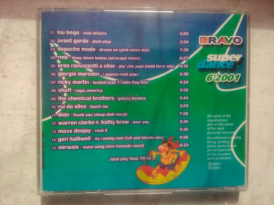 CD-Bravo./super dance 6./2001р.в